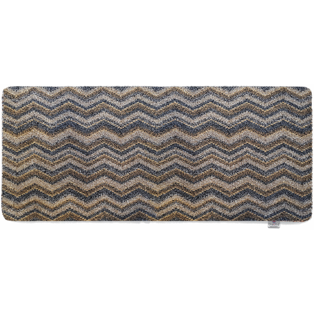 Ribbon Stone Zigzag Washable Doormat 3