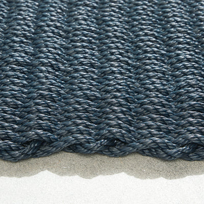 Outdoor Rope Mat Navy Blue