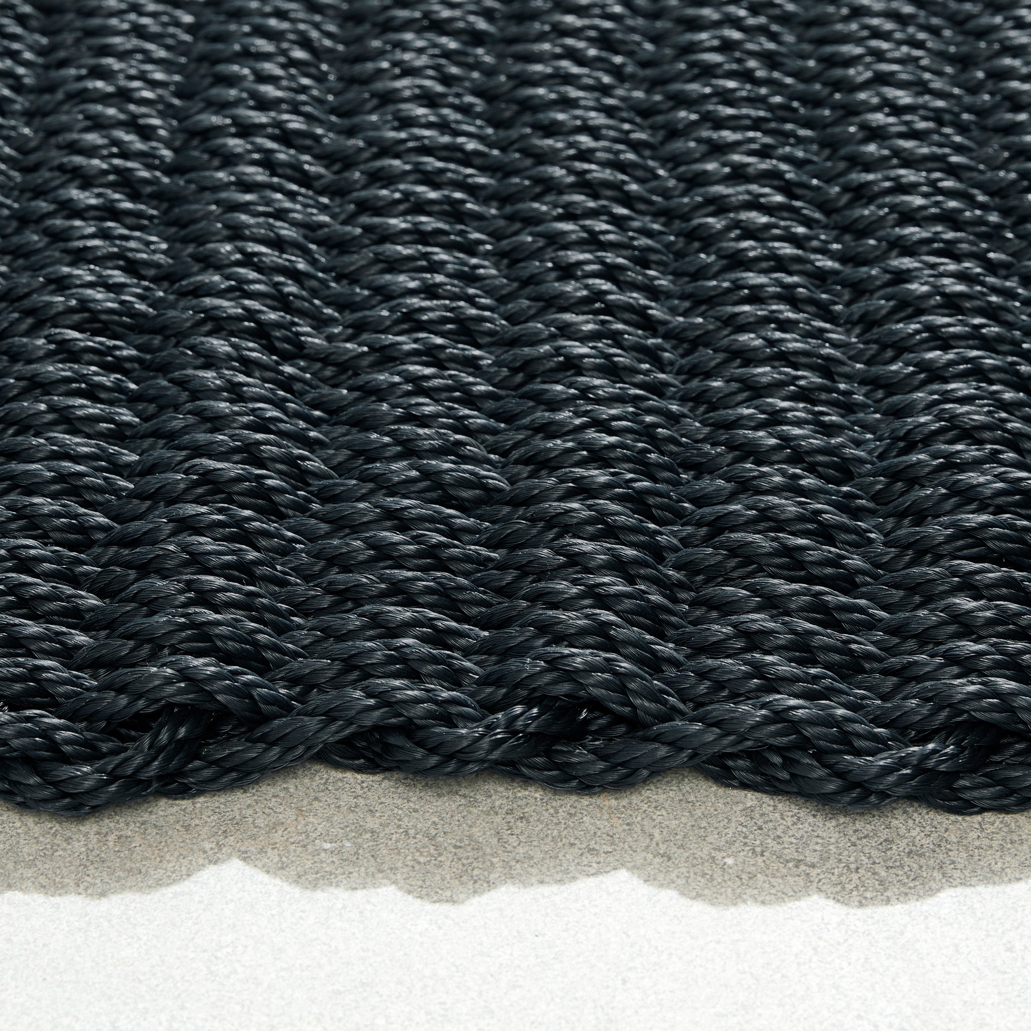 Outdoor Rope Mat Navy Blue