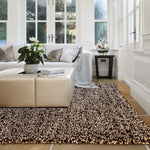 Rocks Shaggy Wool Rug Natural 2