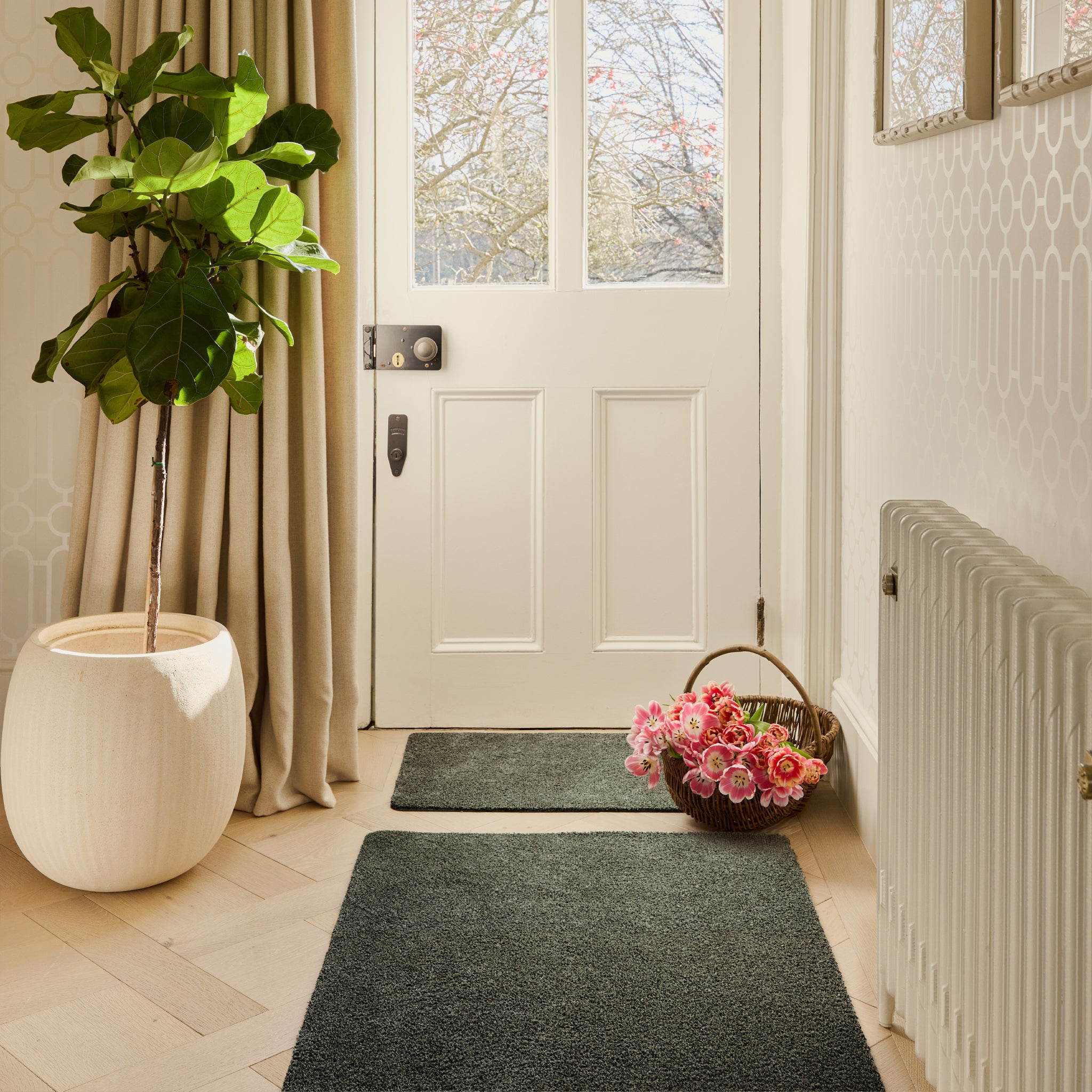 Plain Fleck - Sage Green Doormat