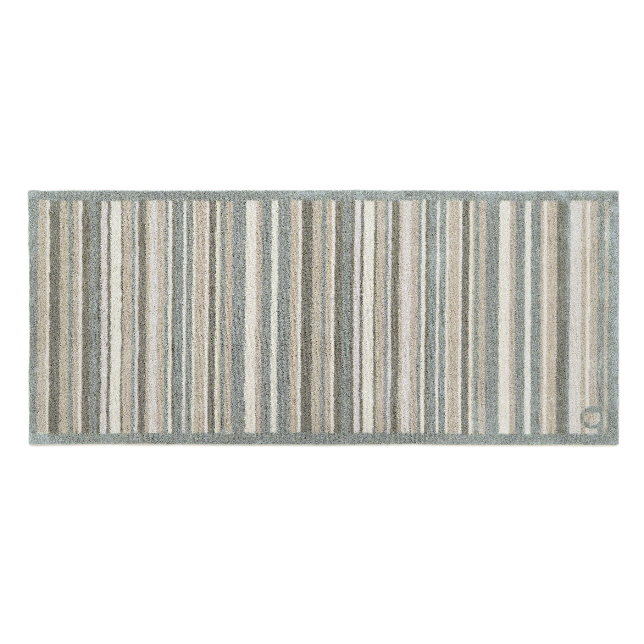 Sage Green Stripe Washable Runner 6