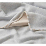 Luxury Wool Throw Ice and Sandstone 7