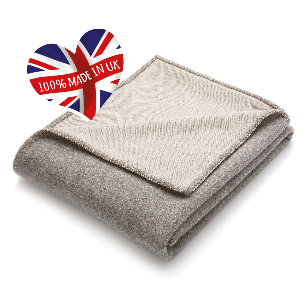 Wool Throw Uniform and Sandstone 2