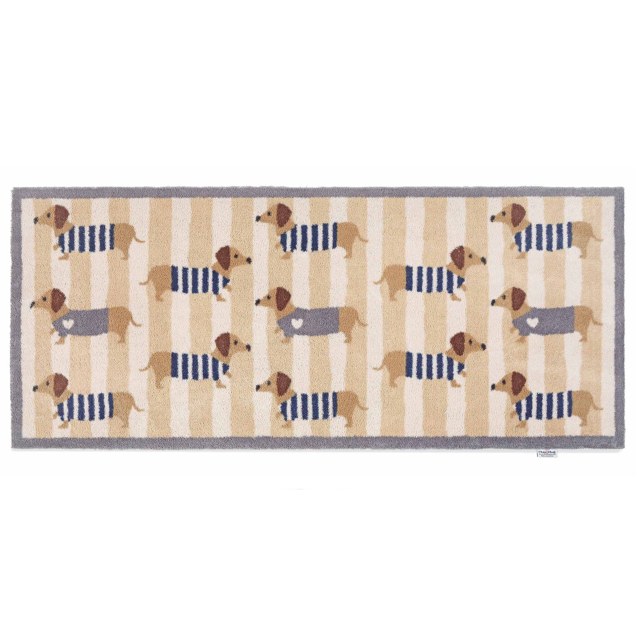 Hug Rug Beige Sausage Chic Washable Runner