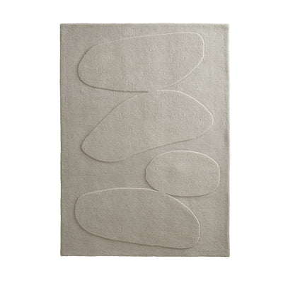 Sculptured Wool Rug- 100% Wool Cut pile, hand-tufted rug with a patterned design. 