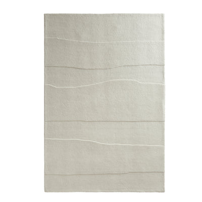 Sculptured Rug- 100% wool cut pile rug in Cream with a sculptured pattern. 