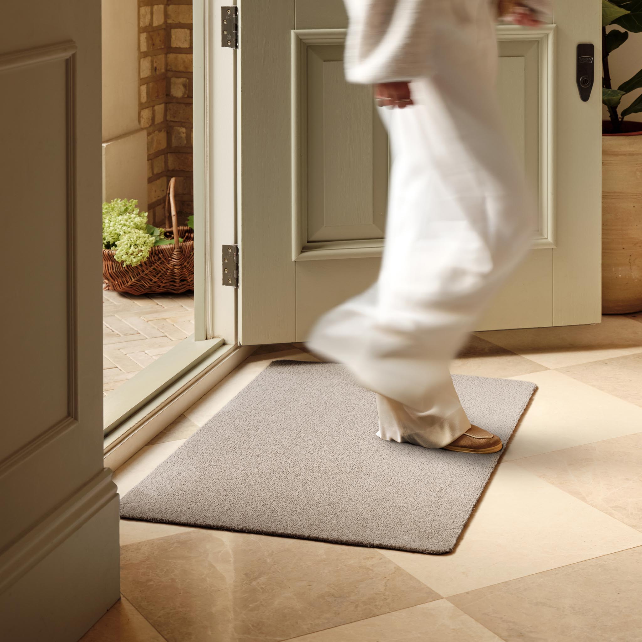 Sense Beige Washable Doormat