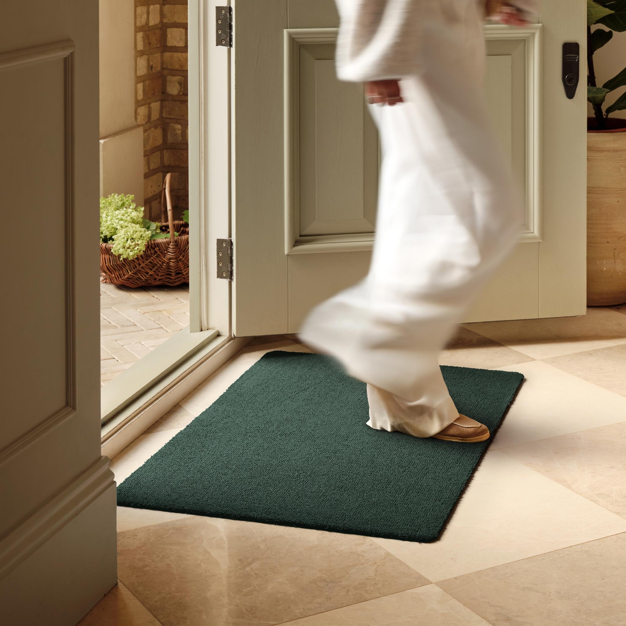 Sense - Forest Green Washable Doormat