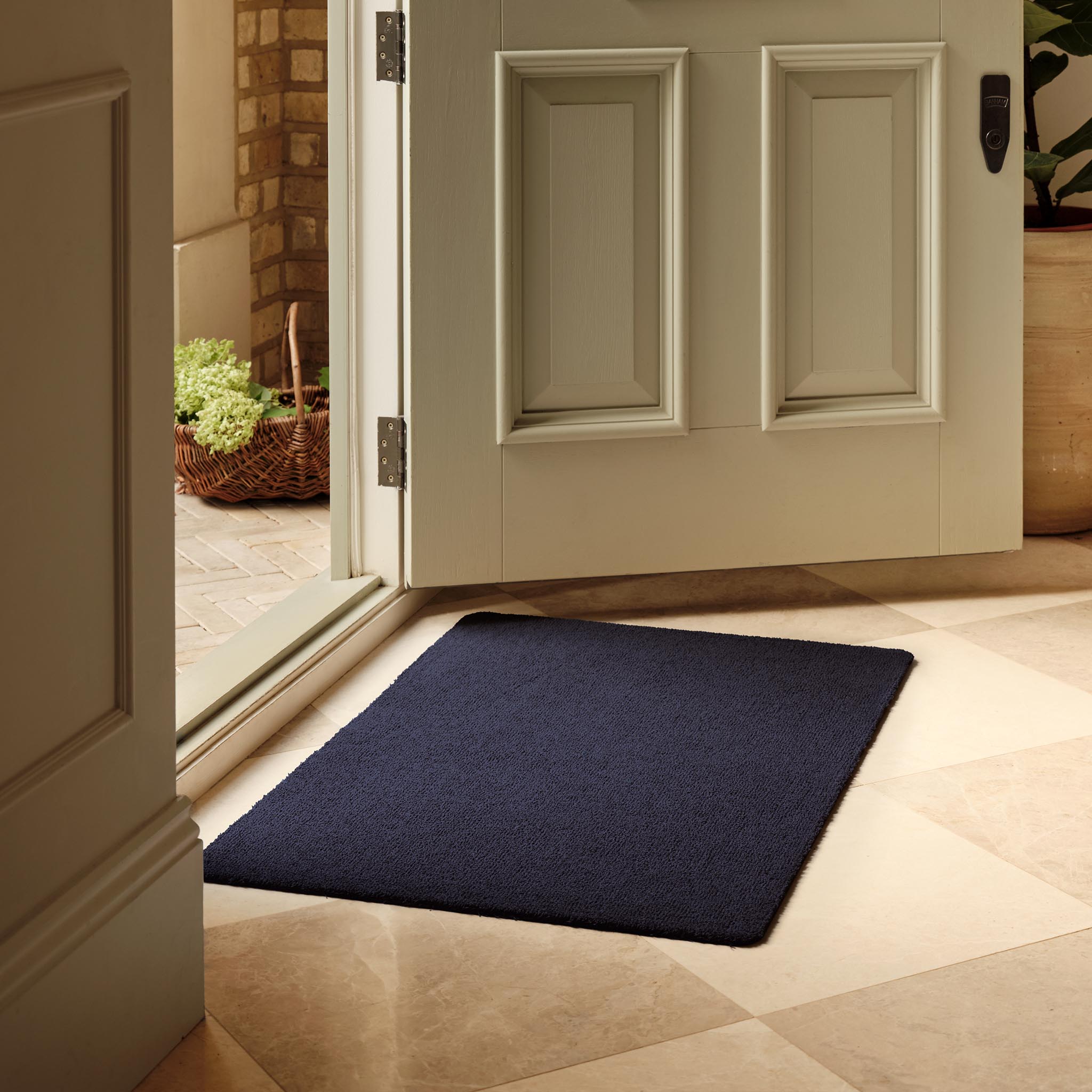 Sense - French Navy Washable Doormat