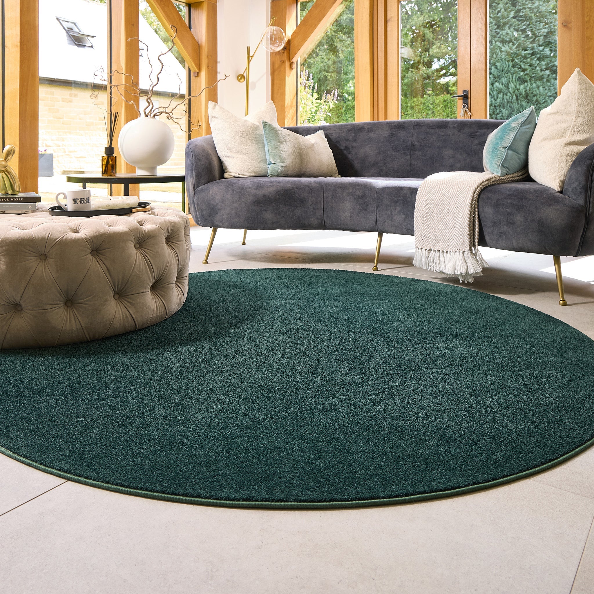 Sense Washable Rug Forest Green 4