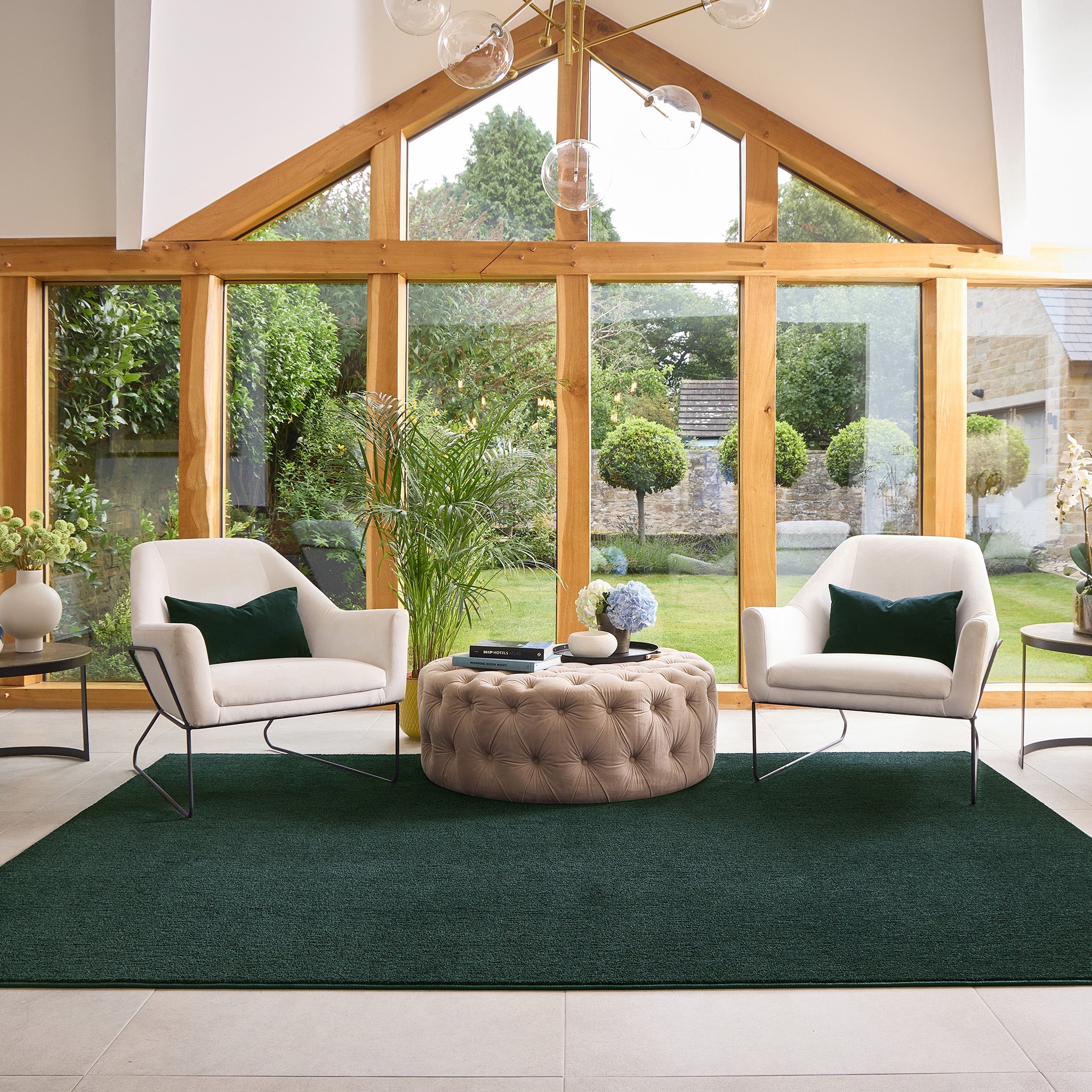 Sense Washable Rug Forest Green 2