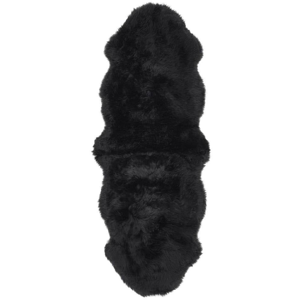 Genuine Sheepskin Rug Black 5
