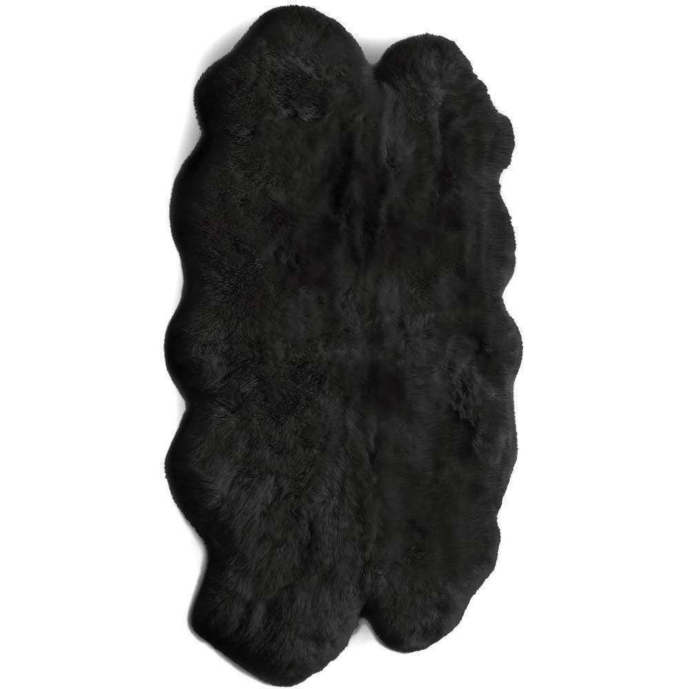 Genuine Sheepskin Rug Black 6