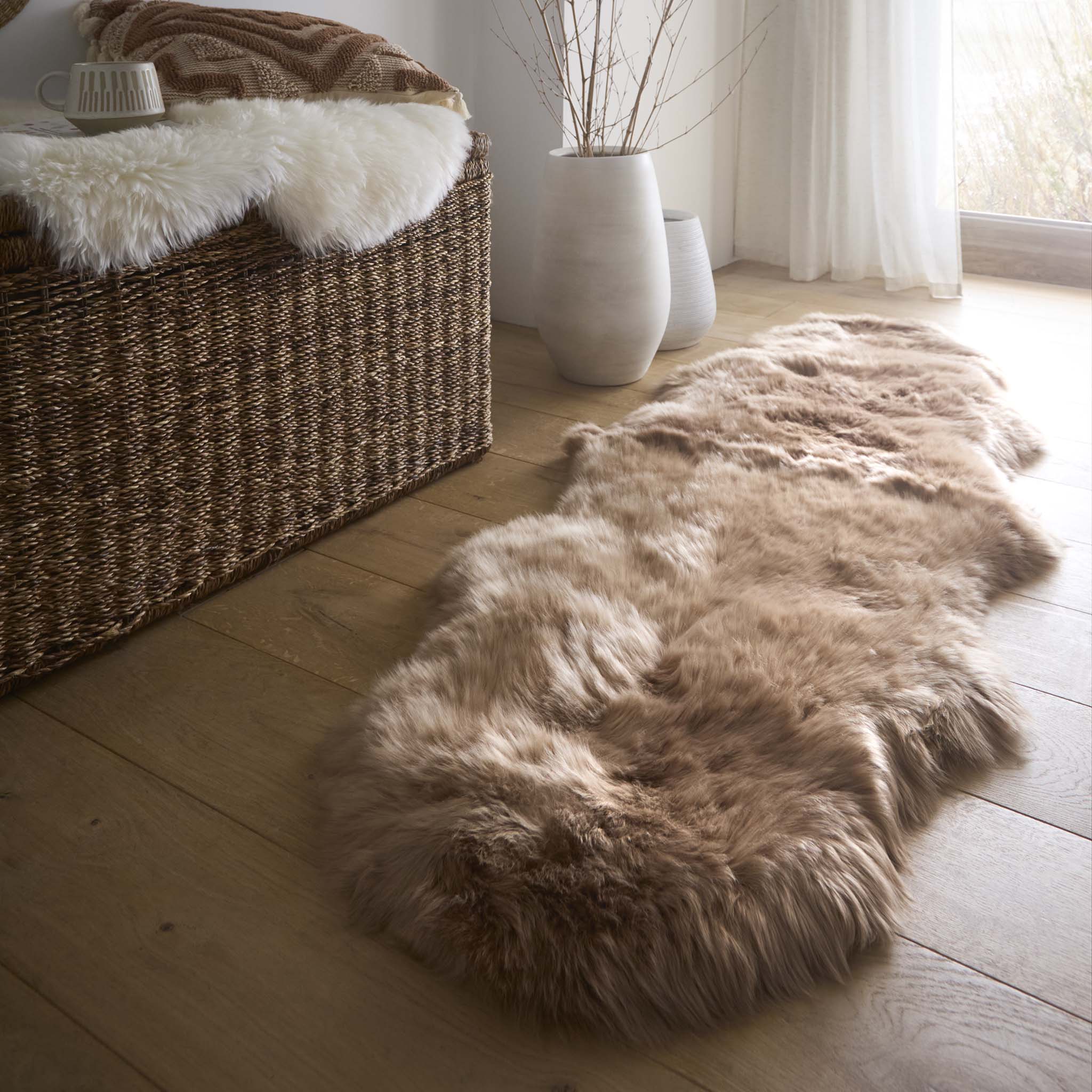 Genuine Sheepskin Rug Mink 2