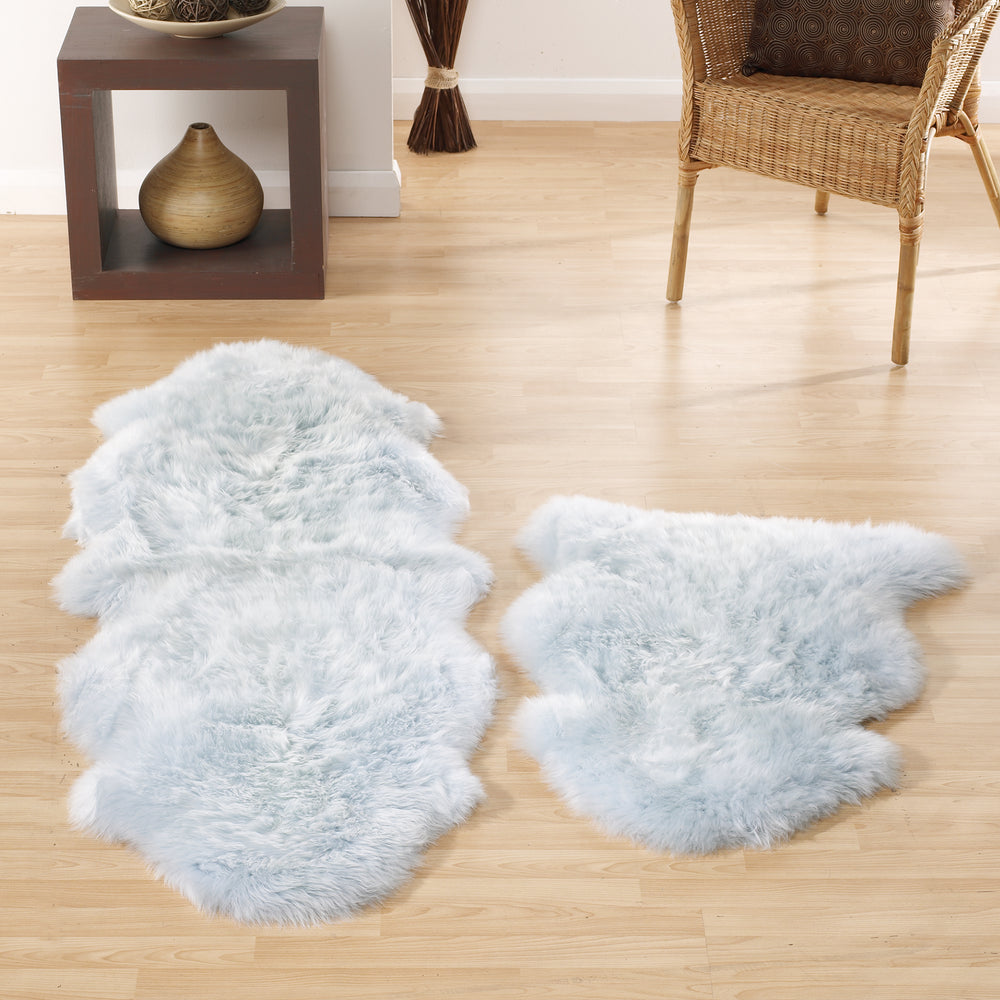 Genuine Sheepskin Rug Duck Egg