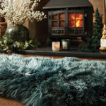 Genuine Sheepskin Rug Forest Green