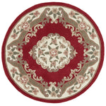 Shensi Aubusson Rug in Wine 3