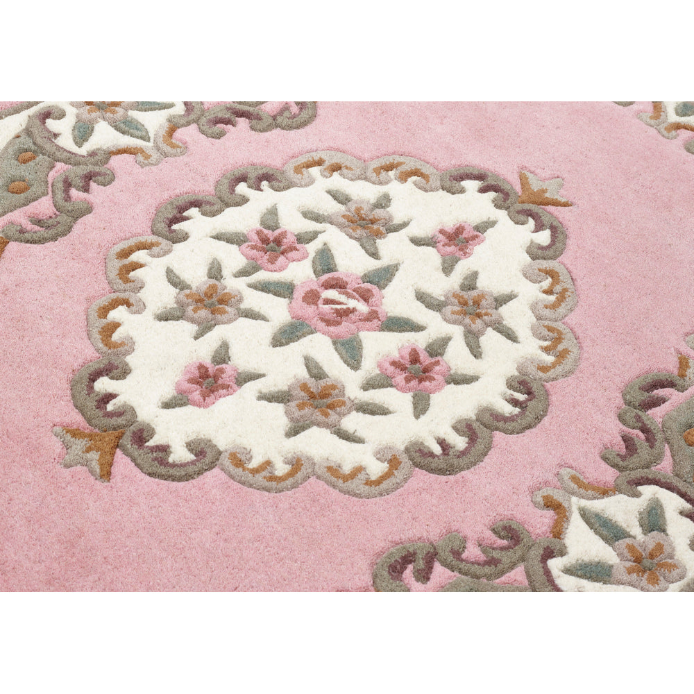 Shensi Aubusson Rug in Pink 5