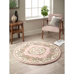 Shensi Aubusson Rug in Pink 9