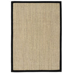 Sisal Rug- 100% Sisal rug with a black border. 