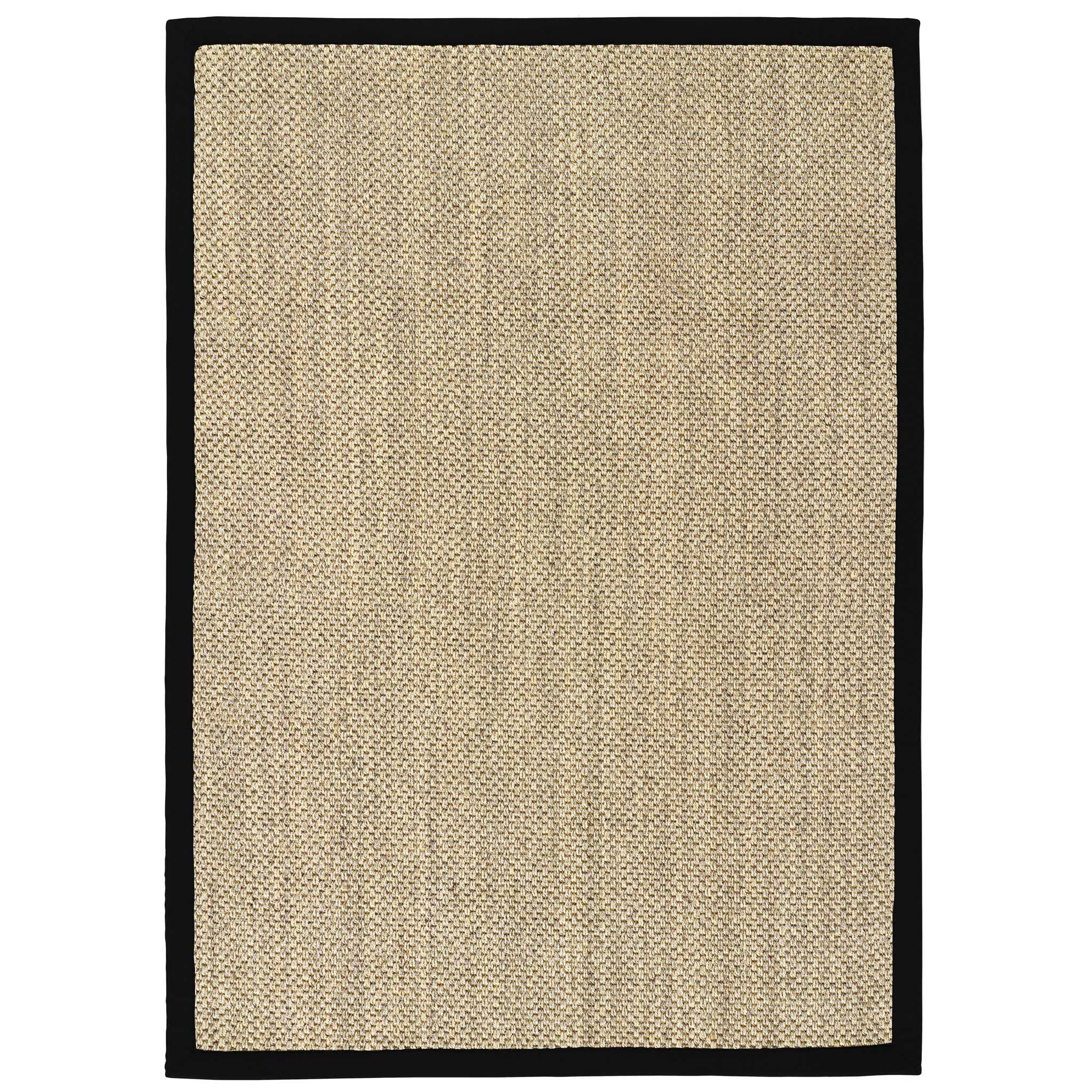 Sisal Rug- 100% Sisal rug with a black border. 