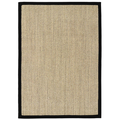 Sisal Rug- 100% Sisal rug with a black border. 