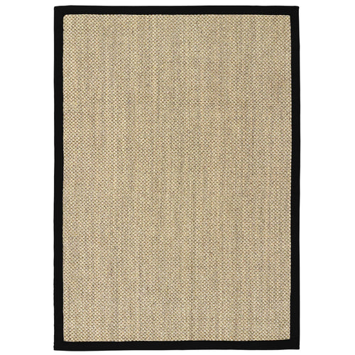 Sisal Rug- 100% Sisal rug with a black border. 