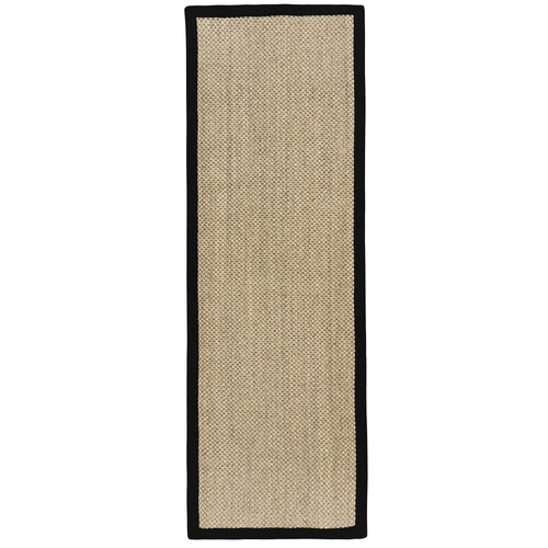 Sisal Light Beige with Black Border Rug