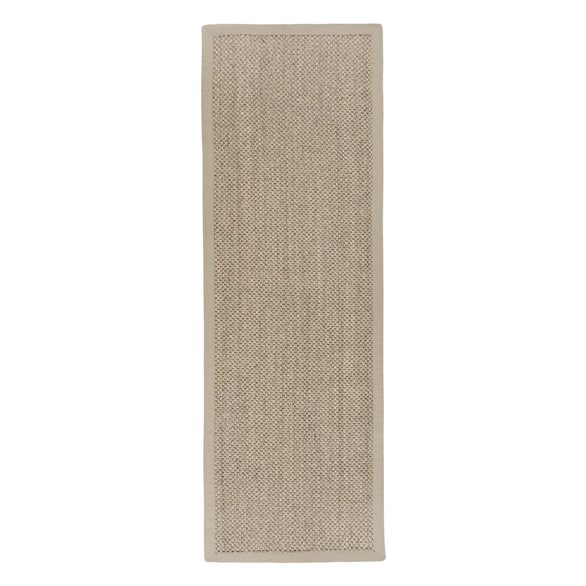 Sisal Rug Light Beige with Sand Border