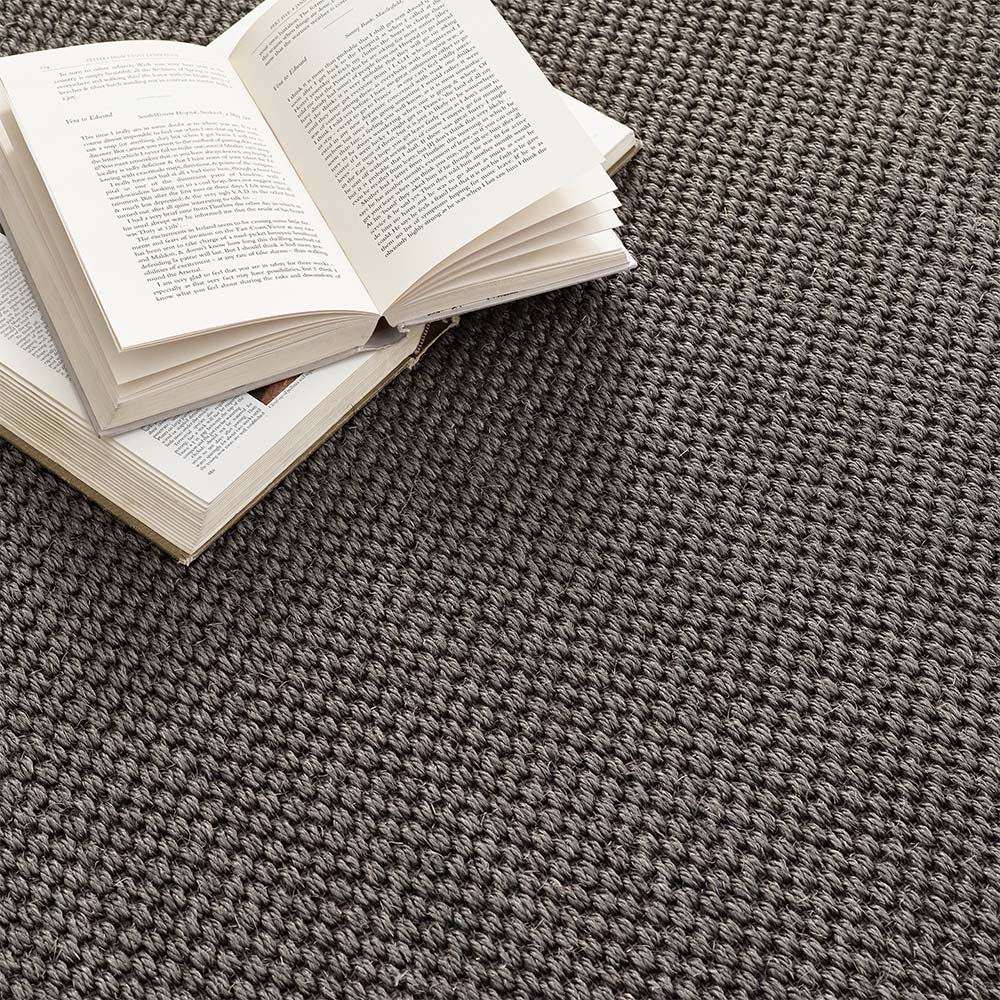 Sisal Rug Grey with Dark Grey Border 3