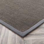 Sisal Rug Grey with Dark Grey Border 4