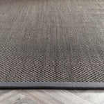 Sisal Rug Grey with Dark Grey Border 5