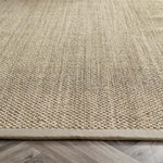 Sisal Rug Light Beige with Sand Border 5
