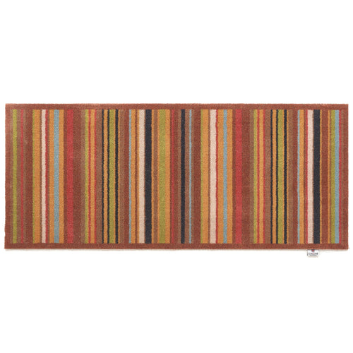 Stripe 70 Red Green Washable Runner 4