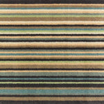 Stripe 84 Blue Green Washable Doormat 5