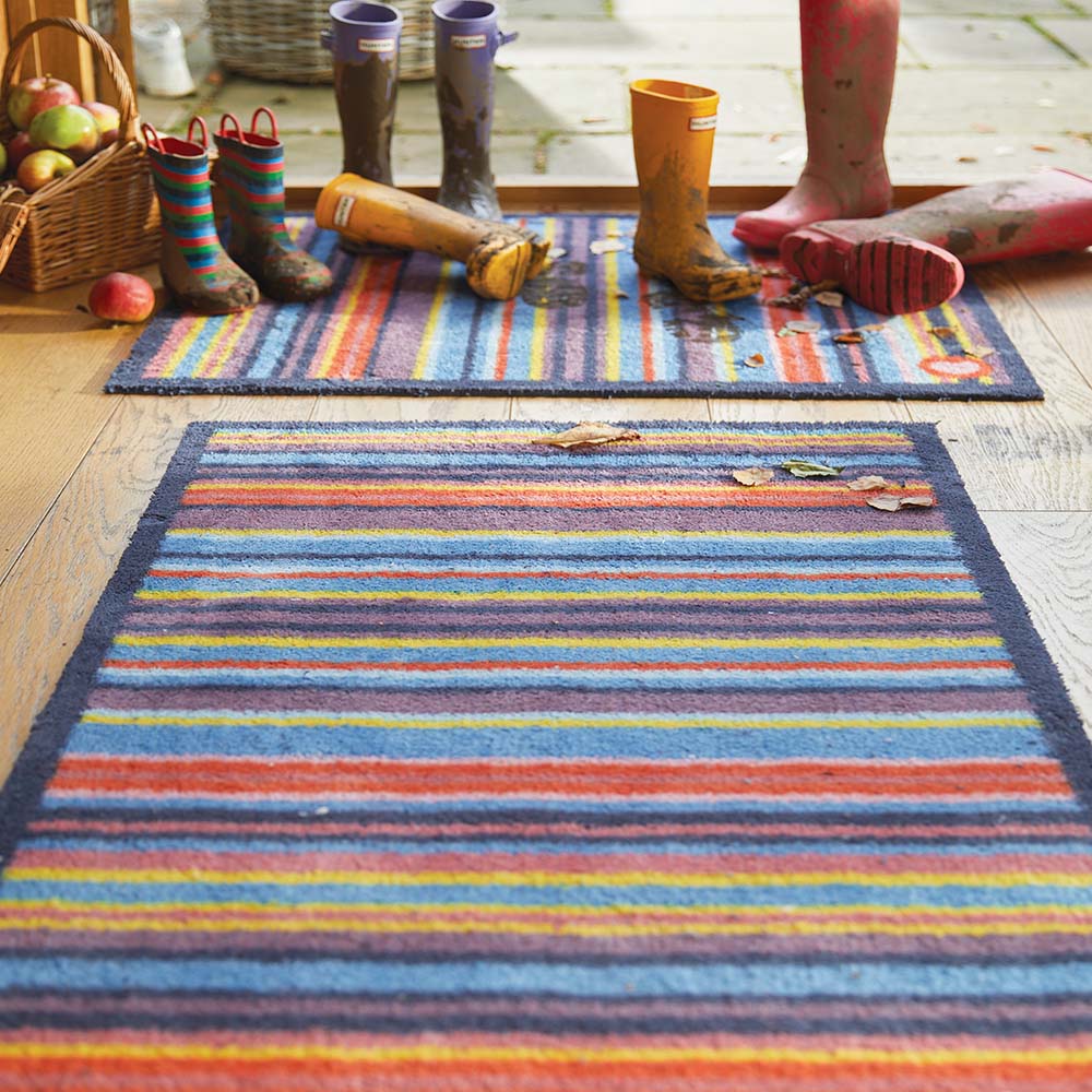 Stripe 85 Multicoloured Washable Doormat
