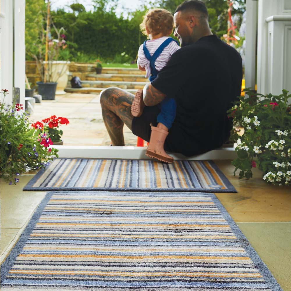 Stripe 86 Stripes Washable Doormat 2