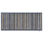 Stripe 88 Blue Grey Washable Runner 4