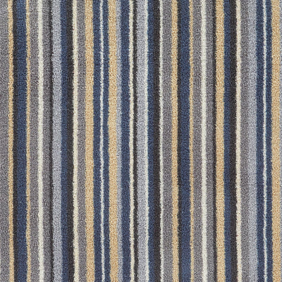 Stripe 88 Blue Grey Washable Doormat 3