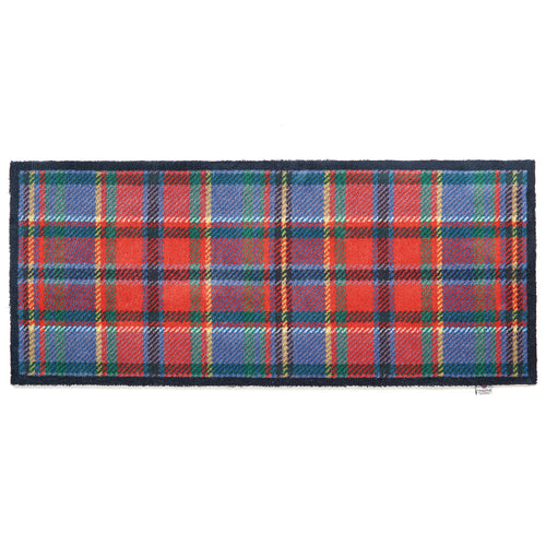 Tartan - Red/Blue Washable Doormat