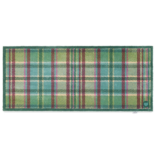 Tartan - Green Washable Doormat