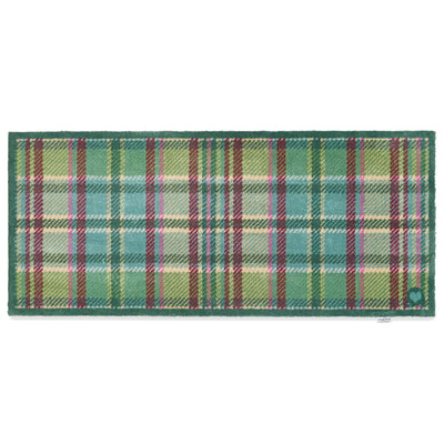 Tartan - Green Washable Runner 6