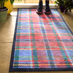 Tartan - Red/Blue Washable Doormat 5