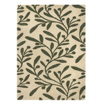 Trailing Leaf Rug - 100% wool cut pile, hand tufted and carved with leaf design. 