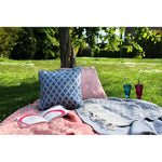 Trellis Throw Denim Blue 3