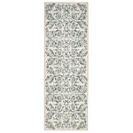Vintage Scroll Green Eco-Washable Runner 5