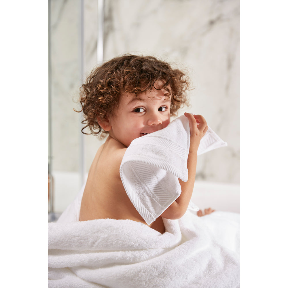 Hug Bamboo Luxury Bath Towels - White 2