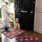Hug Rug Burgundy Wipe Your Paws Indoor Washable Doormat