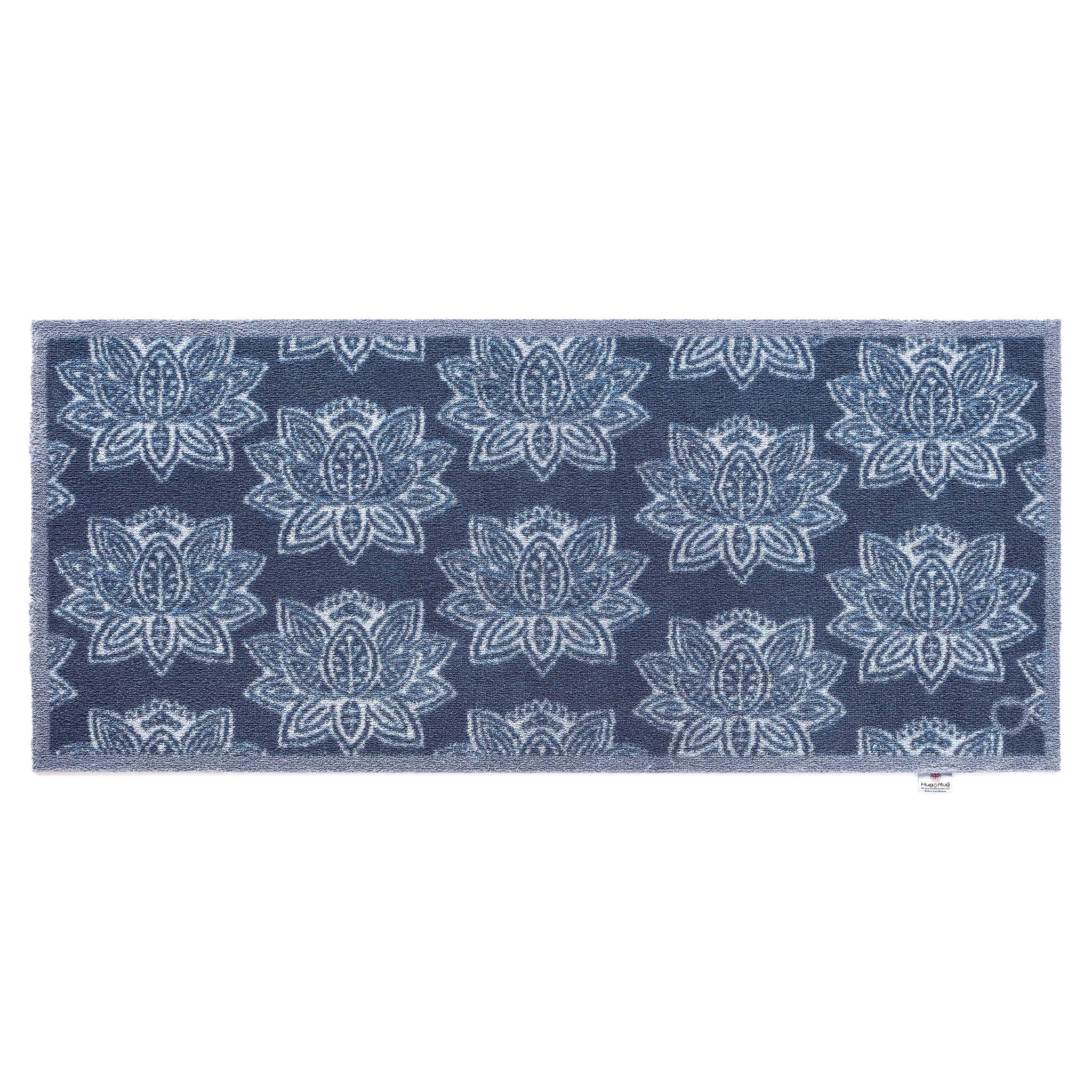 Woodblock 1 Navy Blue Runner 5